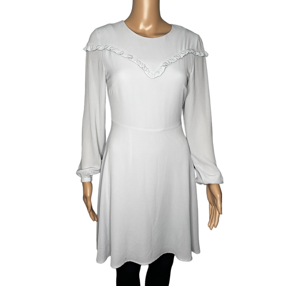New look women long sleeve round neck dress size 6
